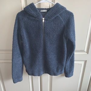 Fitz + Eddi Blue Fuzzy Jacket